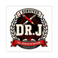 I Survived Dr. J Alumni Sticker: Illustrated Badge