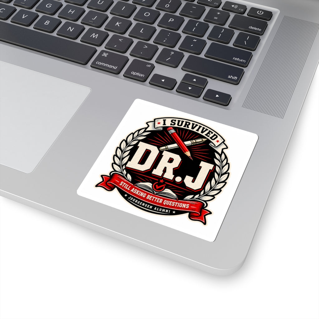 I Survived Dr. J Alumni Sticker: Illustrated Badge