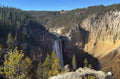 Falls and Yellow Stone — photograph by Eric Jourgensen